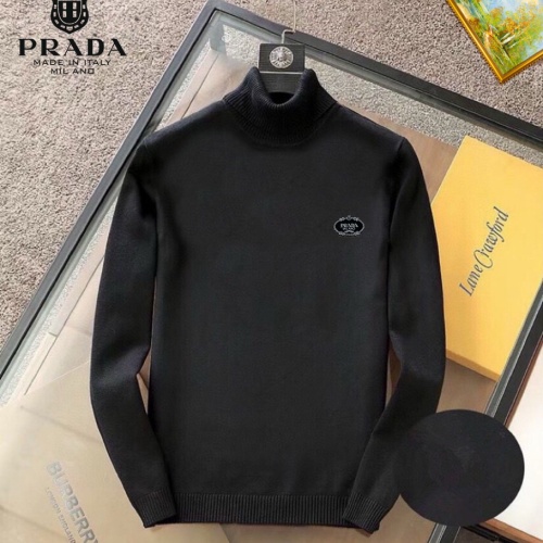 Wholesale Prada Sweater Long Sleeved For Men #1263796 $42.00 USD, Wholesale Quality Replica Prada Sweater