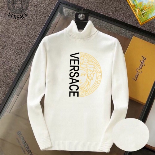 Wholesale Versace Sweaters Long Sleeved For Men #1263809 $42.00 USD, Wholesale Quality Replica Versace Sweaters