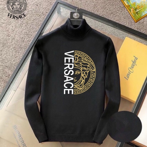 Wholesale Versace Sweaters Long Sleeved For Men #1263811 $42.00 USD, Wholesale Quality Replica Versace Sweaters