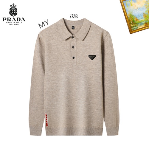 Wholesale Prada Sweater Long Sleeved For Men #1263863 $42.00 USD, Wholesale Quality Replica Prada Sweater