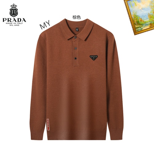 Wholesale Prada Sweater Long Sleeved For Men #1263866 $42.00 USD, Wholesale Quality Replica Prada Sweater