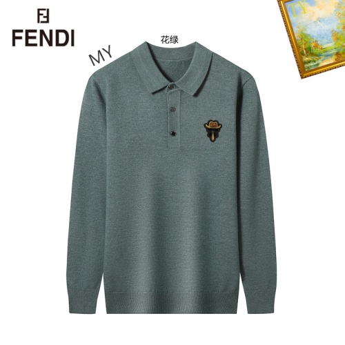 Wholesale Fendi Sweaters Long Sleeved For Men #1263870 $42.00 USD, Wholesale Quality Replica Fendi Sweaters