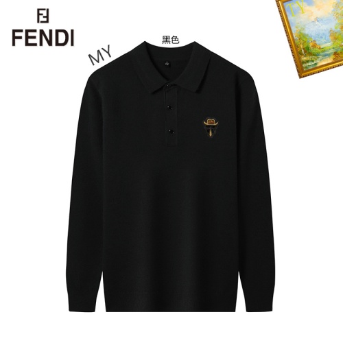 Wholesale Fendi Sweaters Long Sleeved For Men #1263872 $42.00 USD, Wholesale Quality Replica Fendi Sweaters