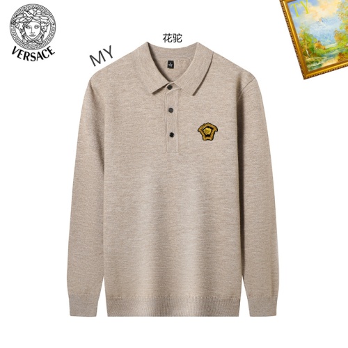 Wholesale Versace Sweaters Long Sleeved For Men #1263888 $42.00 USD, Wholesale Quality Replica Versace Sweaters