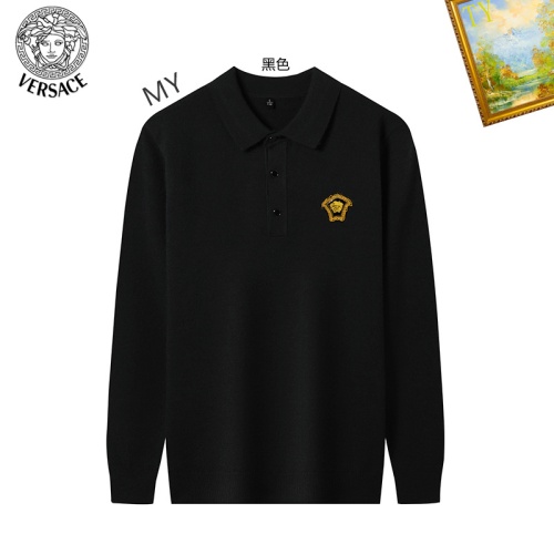 Wholesale Versace Sweaters Long Sleeved For Men #1263892 $42.00 USD, Wholesale Quality Replica Versace Sweaters