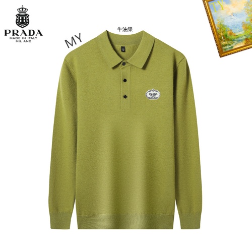 Wholesale Prada Sweater Long Sleeved For Men #1263909 $42.00 USD, Wholesale Quality Replica Prada Sweater