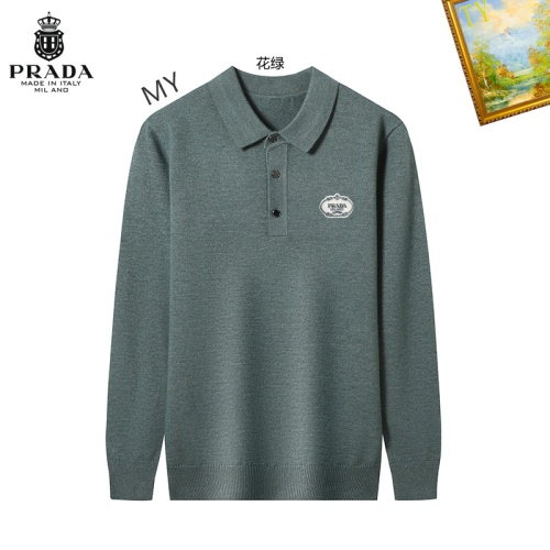 Wholesale Prada Sweater Long Sleeved For Men #1263910 $42.00 USD, Wholesale Quality Replica Prada Sweater