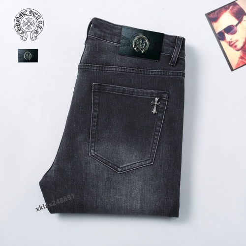 Wholesale Chrome Hearts Jeans For Men #1263924 $42.00 USD, Wholesale Quality Replica Chrome Hearts Jeans