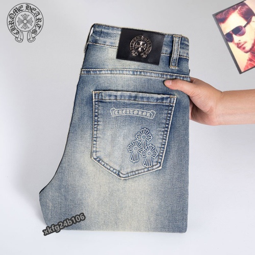 Wholesale Chrome Hearts Jeans For Men #1263928 $42.00 USD, Wholesale Quality Replica Chrome Hearts Jeans