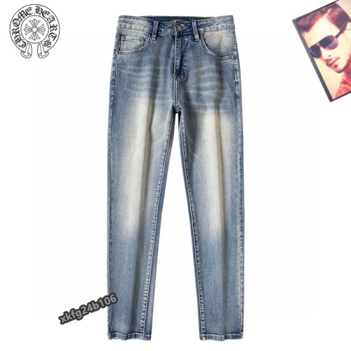 Replica Chrome Hearts Jeans For Men #1263928 $42.00 USD for Wholesale