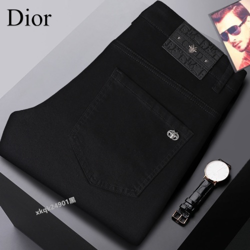 Replica Christian Dior Jeans For Men #1263929 $42.00 USD for Wholesale