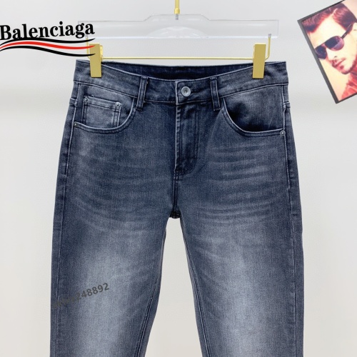 Replica Balenciaga Jeans For Men #1263936 $42.00 USD for Wholesale