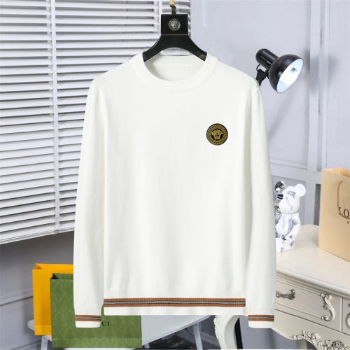 Wholesale Versace Sweaters Long Sleeved For Men #1263964 $45.00 USD, Wholesale Quality Replica Versace Sweaters