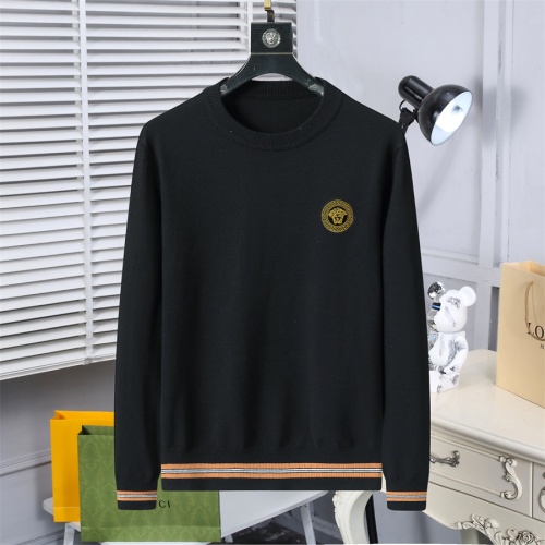 Wholesale Versace Sweaters Long Sleeved For Men #1263965 $45.00 USD, Wholesale Quality Replica Versace Sweaters