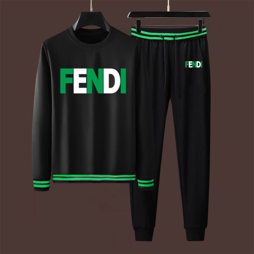 Wholesale Fendi Tracksuits Long Sleeved For Men #1263992 $88.00 USD, Wholesale Quality Replica Fendi Tracksuits