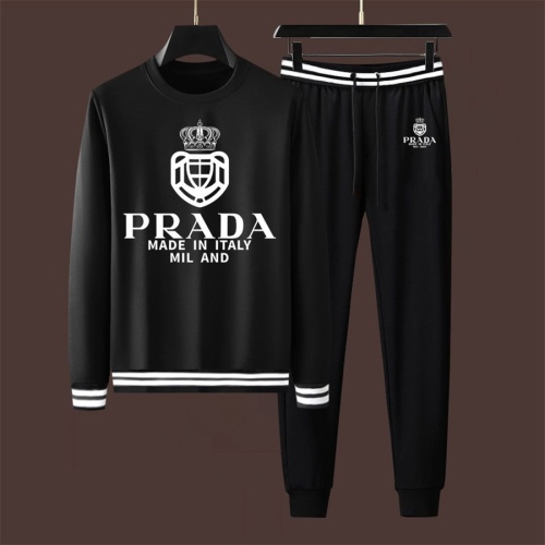 Wholesale Prada Tracksuits Long Sleeved For Men #1263996 $88.00 USD, Wholesale Quality Replica Prada Tracksuits