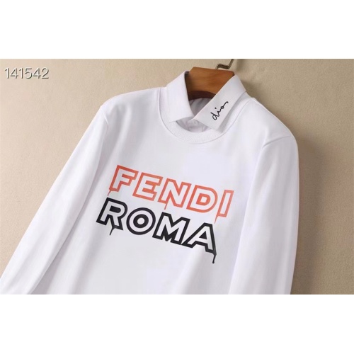 Replica Fendi Hoodies Long Sleeved For Men #1264019 $48.00 USD for Wholesale