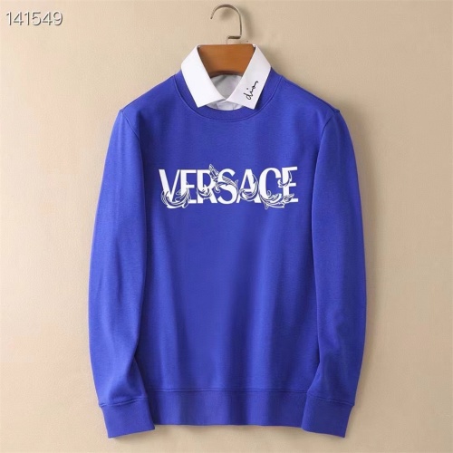 Wholesale Versace Hoodies Long Sleeved For Men #1264035 $48.00 USD, Wholesale Quality Replica Versace Hoodies