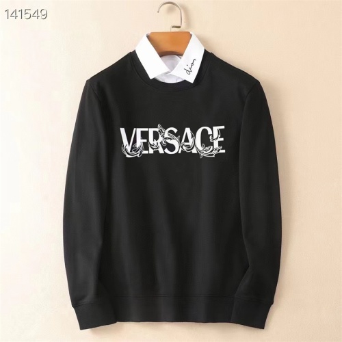 Wholesale Versace Hoodies Long Sleeved For Men #1264036 $48.00 USD, Wholesale Quality Replica Versace Hoodies