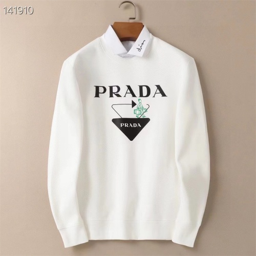 Wholesale Prada Hoodies Long Sleeved For Men #1264045 $48.00 USD, Wholesale Quality Replica Prada Hoodies