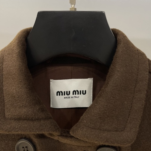 Replica MIU MIU Coat Long Sleeved For Women #1264049 $160.00 USD for Wholesale