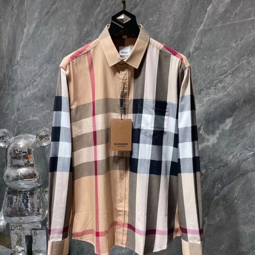 Wholesale Burberry Shirts Long Sleeved For Men #1264091 $42.00 USD, Wholesale Quality Replica Burberry Shirts