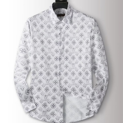 Wholesale Louis Vuitton LV Shirts Long Sleeved For Men #1264099 $40.00 USD, Wholesale Quality Replica Louis Vuitton LV Shirts