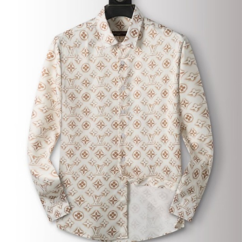 Wholesale Louis Vuitton LV Shirts Long Sleeved For Men #1264100 $40.00 USD, Wholesale Quality Replica Louis Vuitton LV Shirts