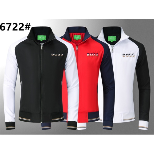 Replica Boss Jackets Long Sleeved For Men #1264145 $39.00 USD for Wholesale