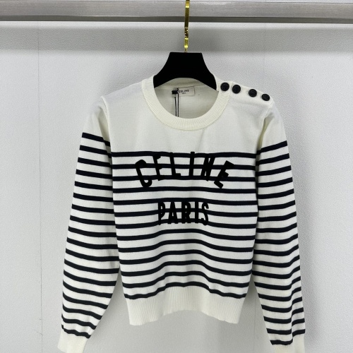 Wholesale Celine Sweaters Long Sleeved For Women #1264155 $92.00 USD, Wholesale Quality Replica Celine Sweaters