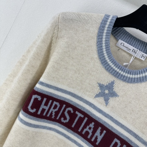 Replica Christian Dior Sweaters Long Sleeved For Women #1264215 $96.00 USD for Wholesale