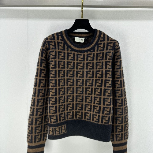 Wholesale Fendi Sweaters Long Sleeved For Women #1264221 $100.00 USD, Wholesale Quality Replica Fendi Sweaters