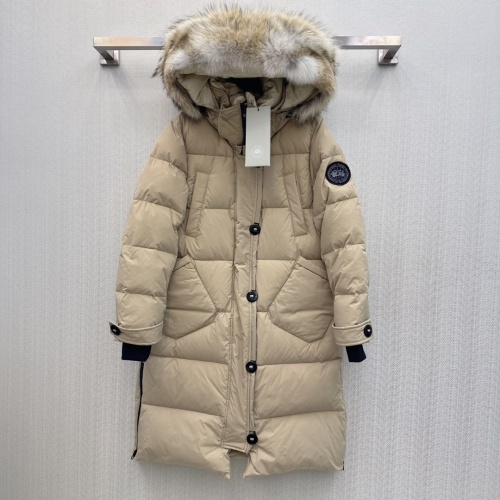 Wholesale Canada Goose Down Feather Coat Long Sleeved For Women #1264262 $280.99 USD, Wholesale Quality Replica Canada Goose Down Feather Coat