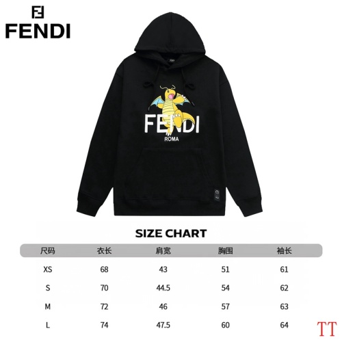 Replica Fendi Hoodies Long Sleeved For Unisex #1264302 $68.00 USD for Wholesale