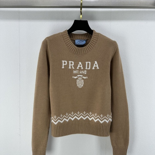 Wholesale Prada Sweater Long Sleeved For Women #1264335 $92.00 USD, Wholesale Quality Replica Prada Sweater