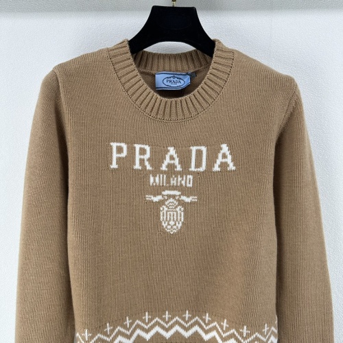 Replica Prada Sweater Long Sleeved For Women #1264335 $92.00 USD for Wholesale