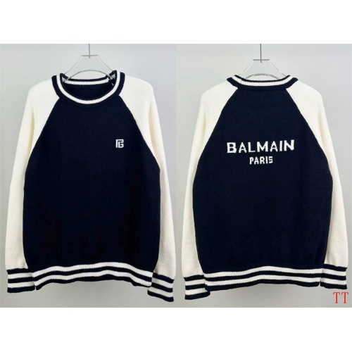 Wholesale Balmain Sweaters Long Sleeved For Unisex #1264341 $48.00 USD, Wholesale Quality Replica Balmain Sweaters