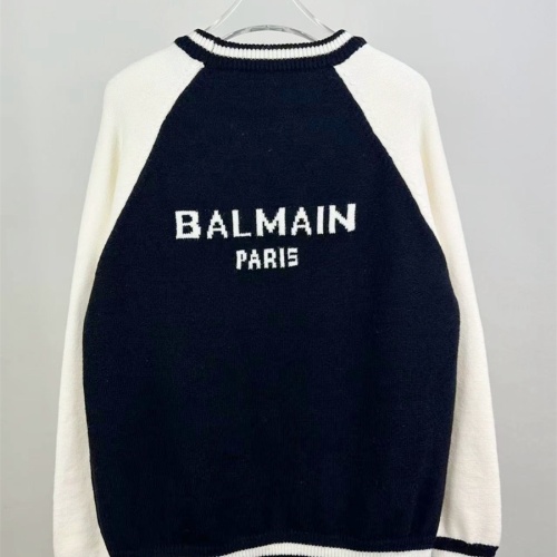 Replica Balmain Sweaters Long Sleeved For Unisex #1264341 $48.00 USD for Wholesale