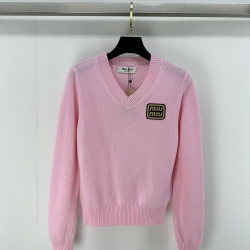 Wholesale MIU MIU Sweater Long Sleeved For Women #1264342 $85.00 USD, Wholesale Quality Replica MIU MIU Sweater