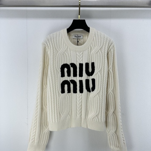 Wholesale MIU MIU Sweater Long Sleeved For Women #1264347 $96.00 USD, Wholesale Quality Replica MIU MIU Sweater