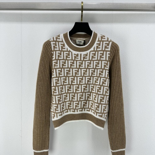 Wholesale Fendi Sweaters Long Sleeved For Women #1264363 $92.00 USD, Wholesale Quality Replica Fendi Sweaters