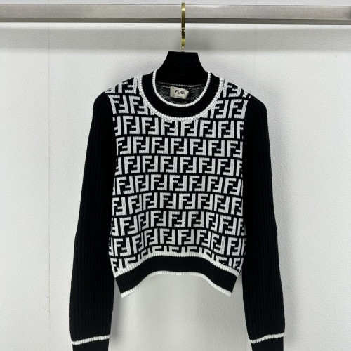 Wholesale Fendi Sweaters Long Sleeved For Women #1264366 $92.00 USD, Wholesale Quality Replica Fendi Sweaters