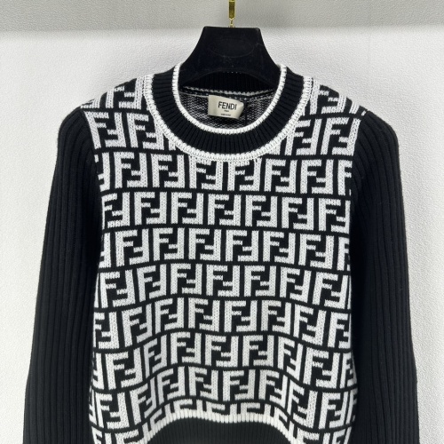 Replica Fendi Sweaters Long Sleeved For Women #1264366 $92.00 USD for Wholesale