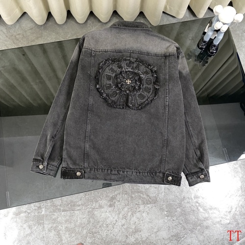 Replica Chrome Hearts Jackets Long Sleeved For Men #1264385 $85.00 USD for Wholesale