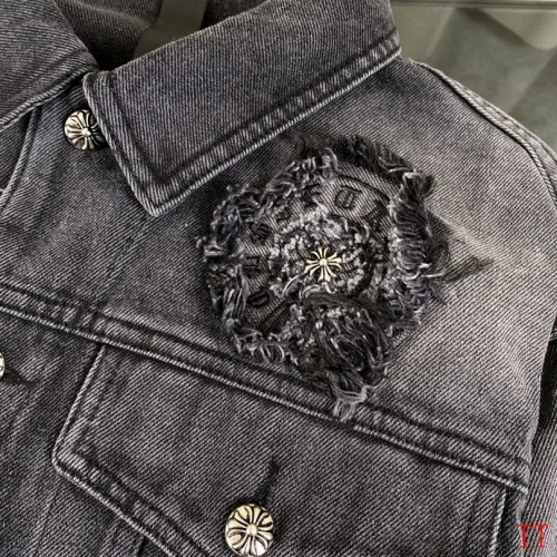 Replica Chrome Hearts Jackets Long Sleeved For Men #1264385 $85.00 USD for Wholesale