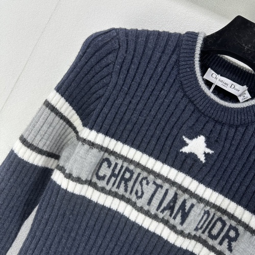 Replica Christian Dior Sweaters Long Sleeved For Women #1264395 $96.00 USD for Wholesale