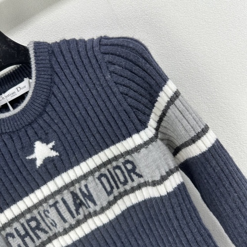 Replica Christian Dior Sweaters Long Sleeved For Women #1264395 $96.00 USD for Wholesale