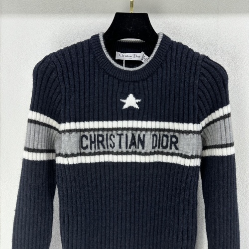 Replica Christian Dior Sweaters Long Sleeved For Women #1264395 $96.00 USD for Wholesale