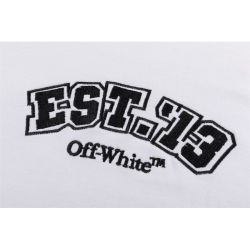 Replica Off-White Hoodies Long Sleeved For Unisex #1264555 $56.00 USD for Wholesale