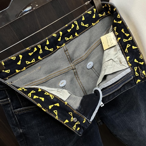 Replica Fendi Jeans For Men #1264635 $88.00 USD for Wholesale